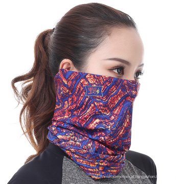 Cachecol mágico de poliéster impresso digital personalizado para esportes ao ar livre por atacado Bandana tubular multifuncional de verão sem costura